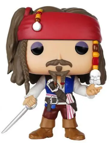 Funko Pop Пираты Карибы 10 см персонаж Джек Воробей виниловая Коллекция фигурка игрушки