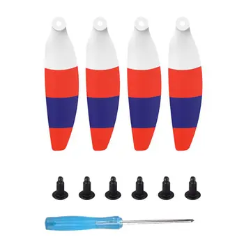 

2/4/8 Pair Tricolor Propeller Low Noise Wing Paddle Blades Props Well-Balanced Propellers Set for Mavic Mini Drone