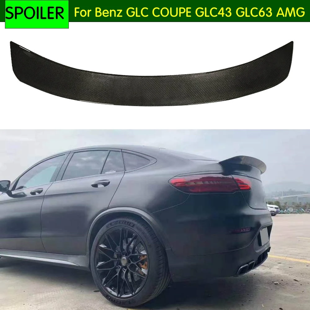 Автомобильный задний спойлер для Mercedes Benz GLC класс купе GLC43 GLC63 AMG углеродного волокна задний багажник спойлер