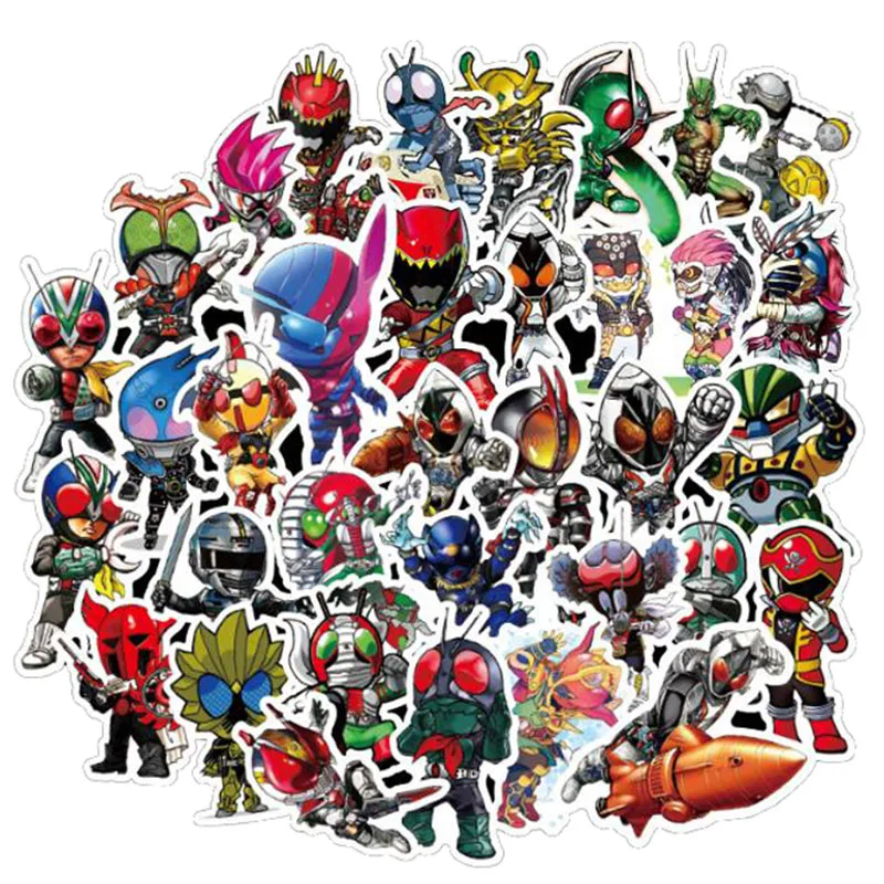 50 шт./партия забавные японские аниме Kamen Rider граффити наклейки для ноутбука автомобильный коврик багаж телефон на велосипеде наклейка игрушка наклейка для детей