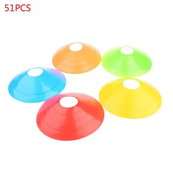 

50 Pack Soccer Cones Disc Cone Sets with Holder and Bag for Training, Field Cone Markers Football, Kids, Sports