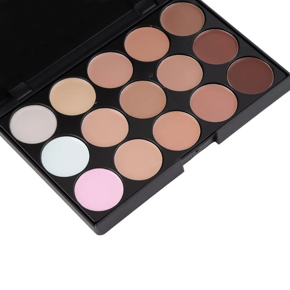 Pro Makeup Set 15 Colors Concealer Contour Palette+ 10pcs/8pcs Eye Makeup Brushes Tools+ Sponge Puff Cosmetics Make Up Kit