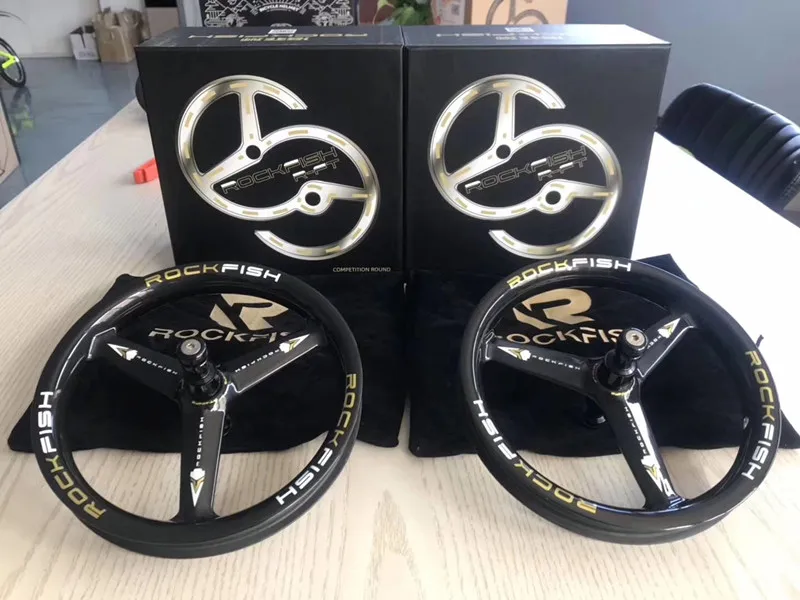 ROCKFISH FT-3X2020, набор колес из углеродного волокна для детей, 12 дюймов, балансировочная ступица из углеродного волокна, набор колес для детей, раздвижной шаг, whe
