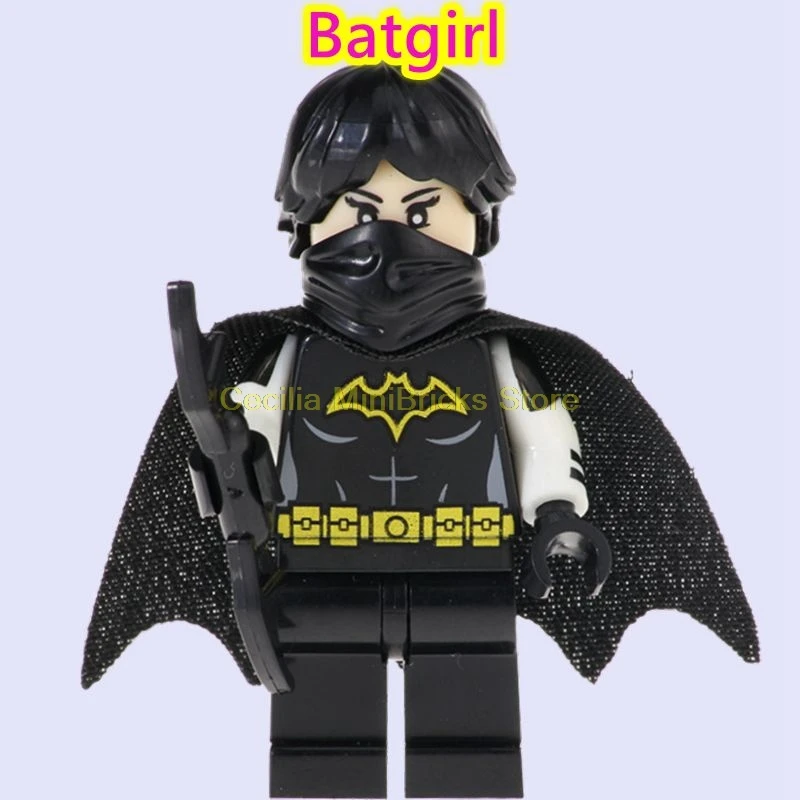Batgirl Барбара Гордон Batwoman Бэтмен Человек-паук Железный человек технологические строительные блоки Супер Герои DC Игрушки Marvel для детей - Цвет: Batgirl