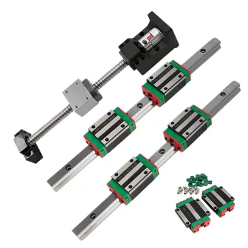 

16mm SFU1605 sfu1610 ball screw HGR20 Linear rail hgh20CA+BF12 HM12-57 C7 C5 bearing NAME 23 Motor seat +Coupler DSG16H for cnc