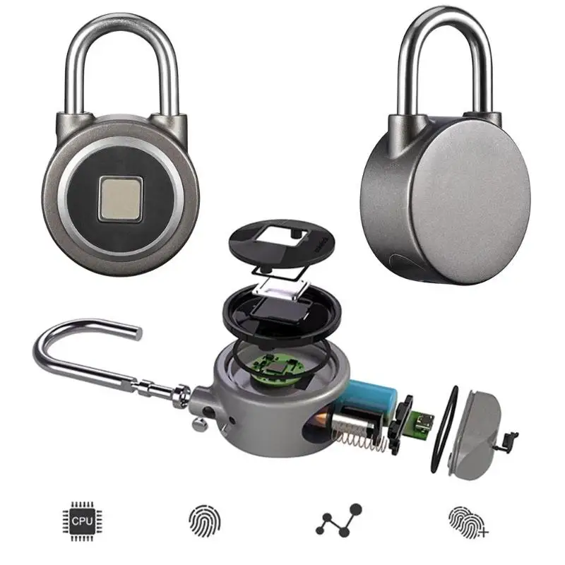 Anytek P2 Smart Keyless замок отпечатков пальцев Bluetooth телефон приложение разблокировка водонепроницаемый Противоугонный замок дверной замок для Android iOS