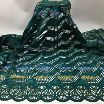 

5y New arrival african Bazin riche fabric with beads embroidery lace / bazin riche dress material Nigerian HS061705