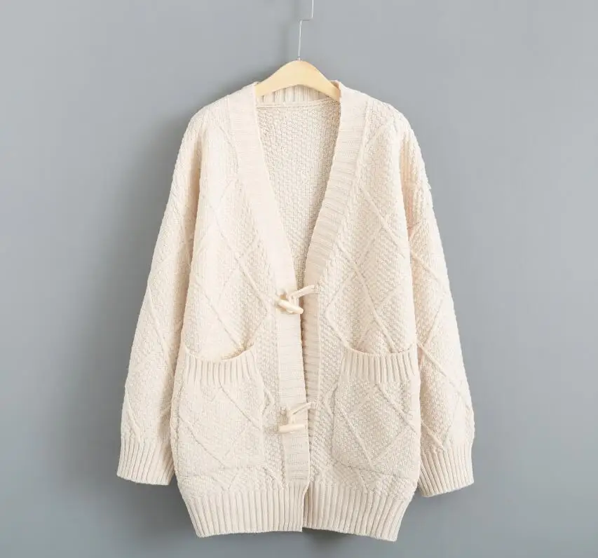 Autumn Winter Long Female Cardigans Kawaii Casual Knitted Poncho Sweaters Oversized Long Cardigans Korean sueter