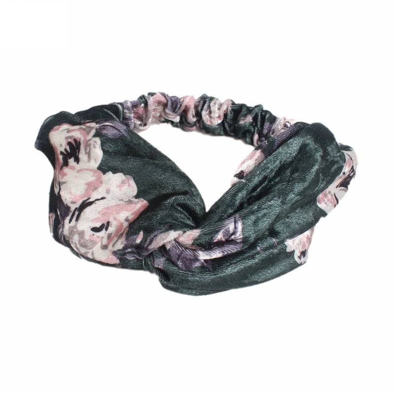 New African Pattern Print Headband for Women Twist Style Black Girl Head Wraps Elastic Hair Accessories Turban Headscarf