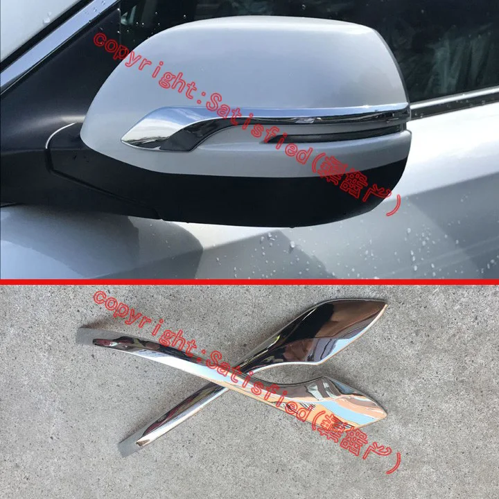 

ABS Chrome Car Accessories Side Mirror Trim Rear View Molding For Toyota Prius 2016 2017