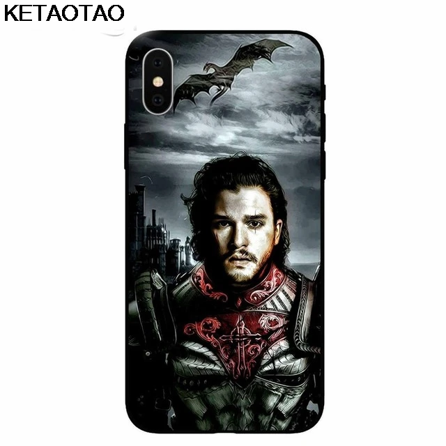 Чехол для телефона KETAOTAO Game Thrones Daenerys Dragon Jon Snow tyrion s для iphone 8 Plus X XS XR 11 Pro Чехол из мягкого ТПУ резины и силикона - Цвет: Небесно-голубой