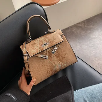 

Fashion Snake Pattern Shoulder Messenger Crossbody Bags Women Handbag Ladies ClutchTotes Female Large Capacity Bag