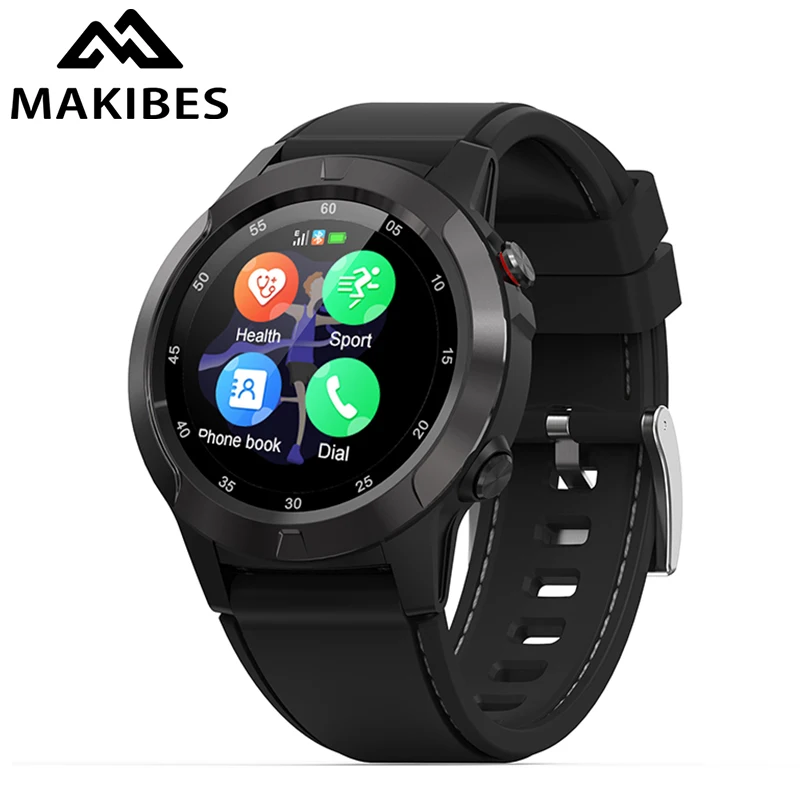 Смарт часы Makibes M4 компас многоязычный GPS для мужчин спортивный монитор сердечного