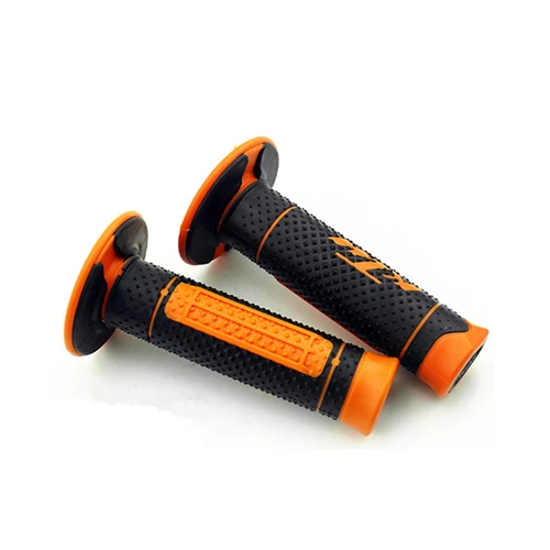 Мотоцикл 7/" 22 мм резиновая штыри Ручка гель для ktm duke 125 200 250 390 ktm SX EXC EXCF SX SXF XC XCF XCW 2001 - Цвет: Оранжевый
