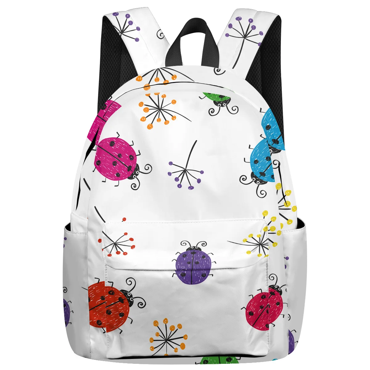 

WHEREISART Ladybug Cartoon Backpacks Laptop With Usb Charging Port Multipurpose Daypacks Fashion Backpacks April Fool'S Day