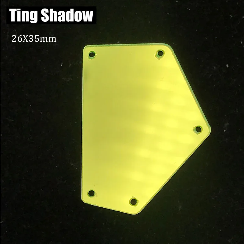 36 Mixed size 50pcs yellow blue neon green Acrylic Mirror sew on Rhinestones Irregular sew on stones crystal strass acrylic mirror - Color: 36