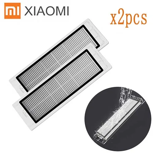 2pc filter Основная щетка hepa фильтр, боковая щетка Швабра Ткань подходит для xiaomi вакуум 2 roborock s50 аксессуары xiaomi mi робот Замена - Цвет: 2pc filter