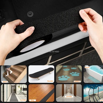 

5D Non-slip Nano Glue Car Sticker PEVA rubber non-slip tape stickers For Step wear toilet stairs bathroom floor wear strip