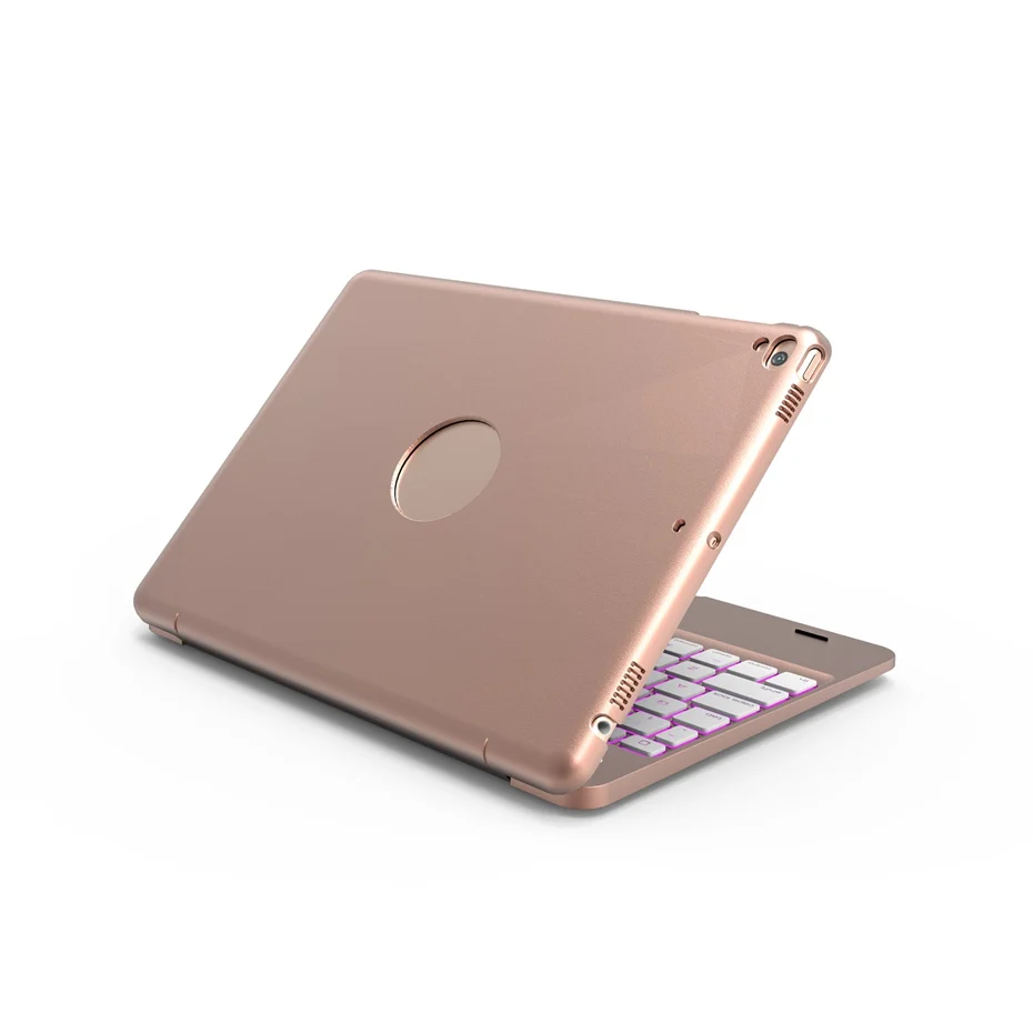 Для ipad 9,7 //air 2/Pro 9,7 дюймов с чехлом bluetooth-клавиатура откидной полный корпус защитный чехол с петлей