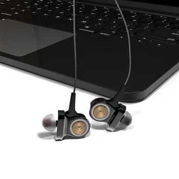 

Dynamic Earphone with 6 Moving Coils in Ear Wired Noise Reduction Headset for Mobile Phone Computer