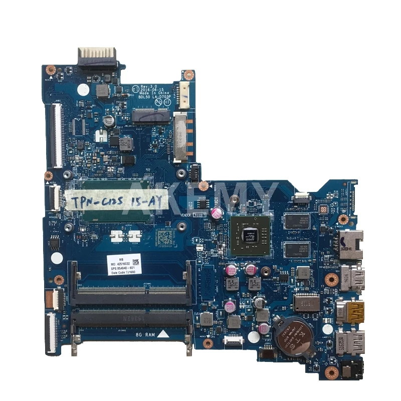 Для For HP 250 G4 ноутбук ПК Материнская плата ноутбука 816437 001 501 601 i7 5500 LA C701P 100%
