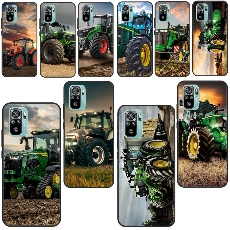 Farm Vehicle Tractor Case For Xiaomi Redmi Note 10 Pro Note 8 7 8T 9S 8A 9A 9C 9T K40 Note 9 Pro Phone Cover