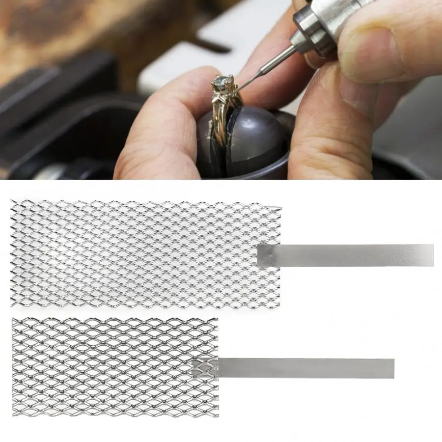 

Professional Platinized Ti Mesh Jewelry Process Making Plating Tool Accessories with Handle for Jeweller Jewellery Making Tools