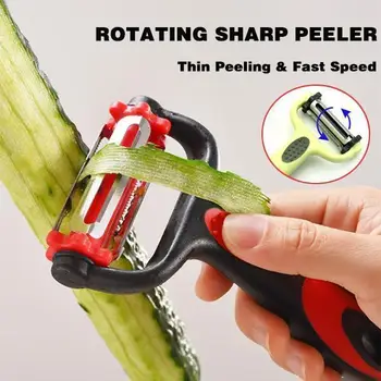

Kitchen Rotating Sharp Peeler Stainless Steel Cabbage Slicer Vegetables Graters Wide Mouth Fruit Peelers Knife Potato Big Cutter