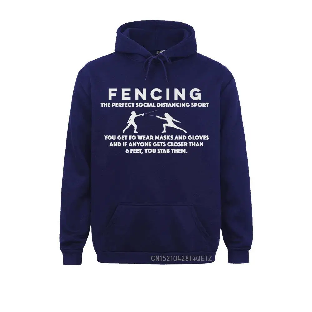 Special Fencing Shirt - Perfect Social Distancing Sport Funny Pun Premium T-Shirt__B13121 Long Sleeve Sweatshirts Summer/Autumn Hoodies for Men Clothes Casual Fencing Shirt - Perfect Social Distancing Sport Funny Pun Premium T-Shirt__B13121navy