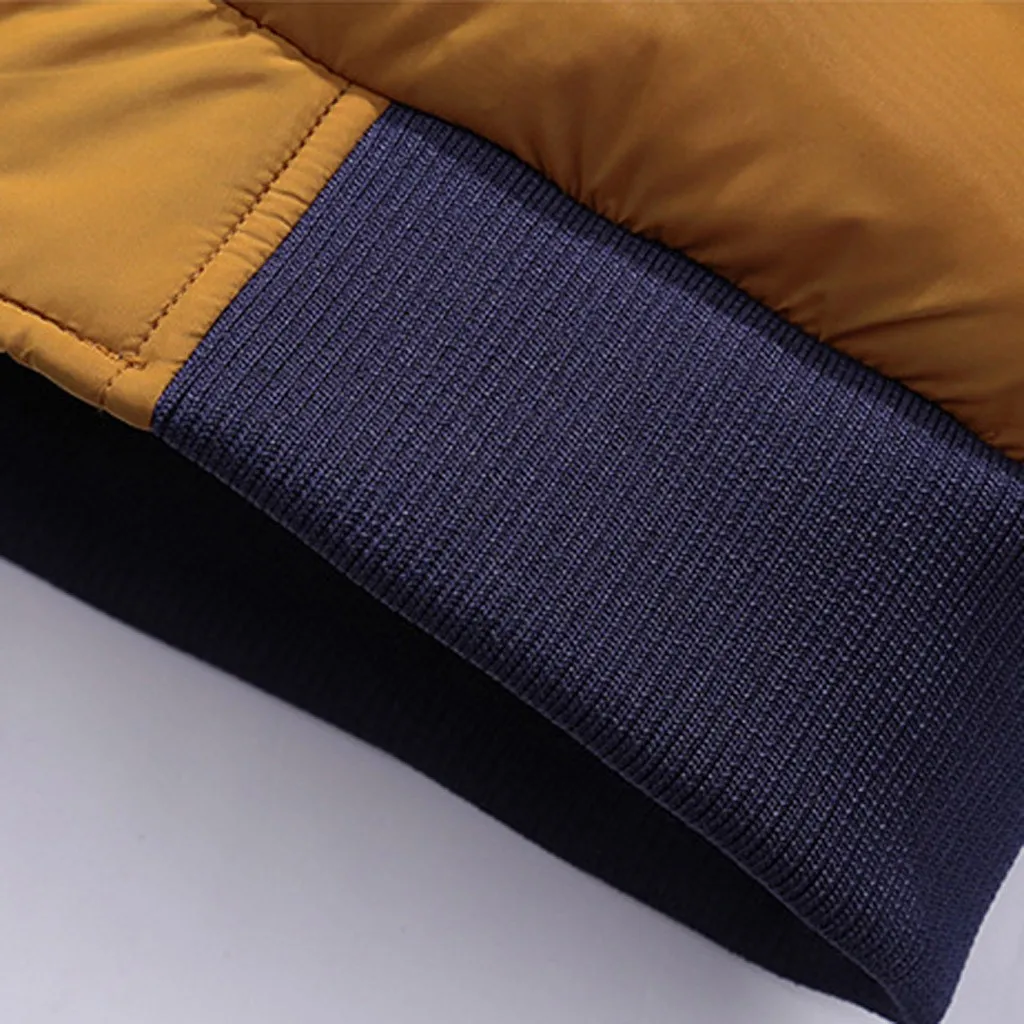 Perimedes Mens Winter Hunting Coats Jackets Zipped Warm Tracksuit Casual Patchwork Long Sleeve Outwear Coat#g40