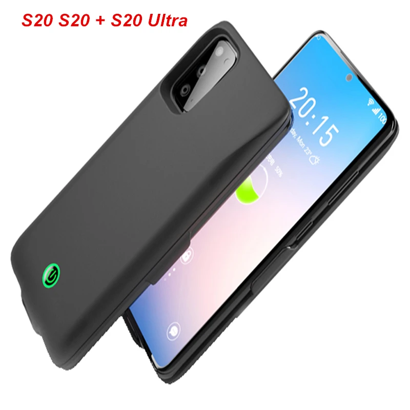 7000 мАч для Samsung Galaxy S20 + Ультра чехол зарядного устройства батареи Смартфона умный