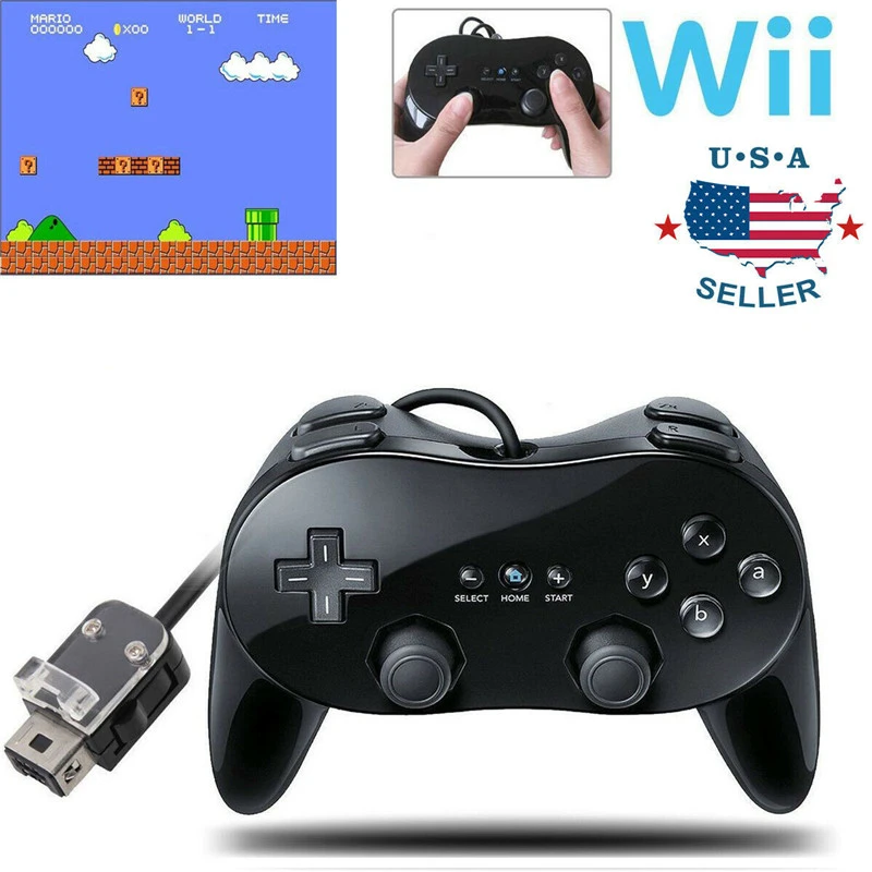 New Classic Game Controller For Nintendo Wii Pro Classic Game Controller Pad Console Joypad For Nintendo Wii Remote Gamepads Aliexpress