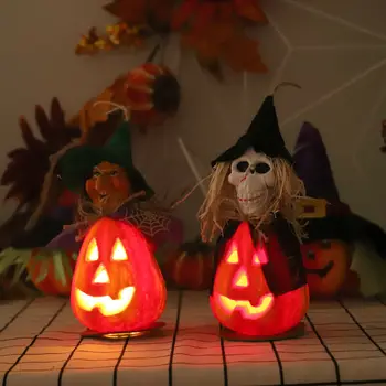 

Hot Selling Pumpkin Light Flickering Candle Night Light Halloween Home Party Decor Props