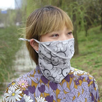 

Breathable Mesh UV Protection Cotton Mask Oversized Breathable Sunscreen Neck Protection Dust Respirator Outdoor Face Mask