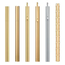Stylo à bille en métal Style chinois, outils de Signature d'affaires, papeterie scolaire et de bureau pour étudiants, cadeaux créatifs rétro en laiton