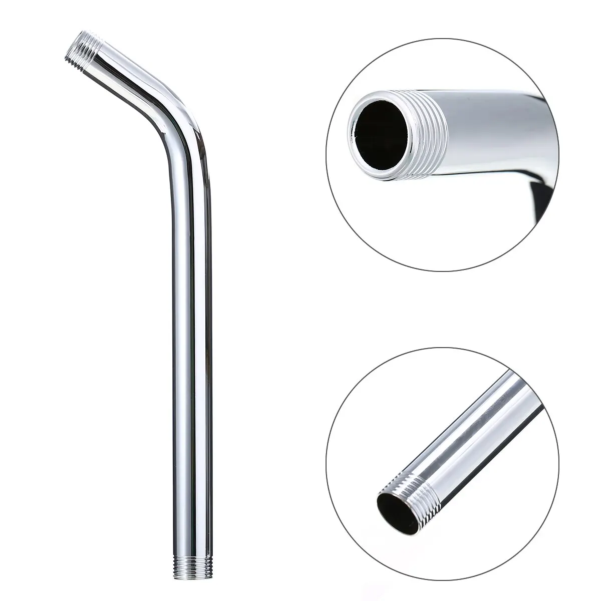 New Arrival Shower Head Extension Pipe Bathroom Wall Mounted Shower Arm Showerhead Fixed Pipe 300mm/12inch Mayitr