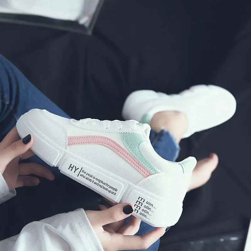 

Shoe Student Korean-style Athletic Shoes New Style Women's Board Shoes Flat Dad Shoes Running Casual Shoes Versatile Small White