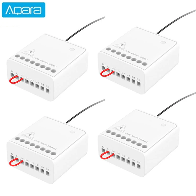 Smart Switch Original Aqara Two-way control module Wireless Relay Controller 2 channels Work For Xiaomi Mijia smart home APP mi home Home kit