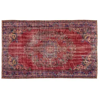 

Handmade Natural Vintage Turkish Area Rug 155x248 Cm-5'1''X8'2''