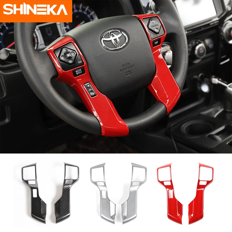 SHINEKA интерьерные молдинги для Toyota 4runner 2010 + украшение на руль автомобиля наклейки