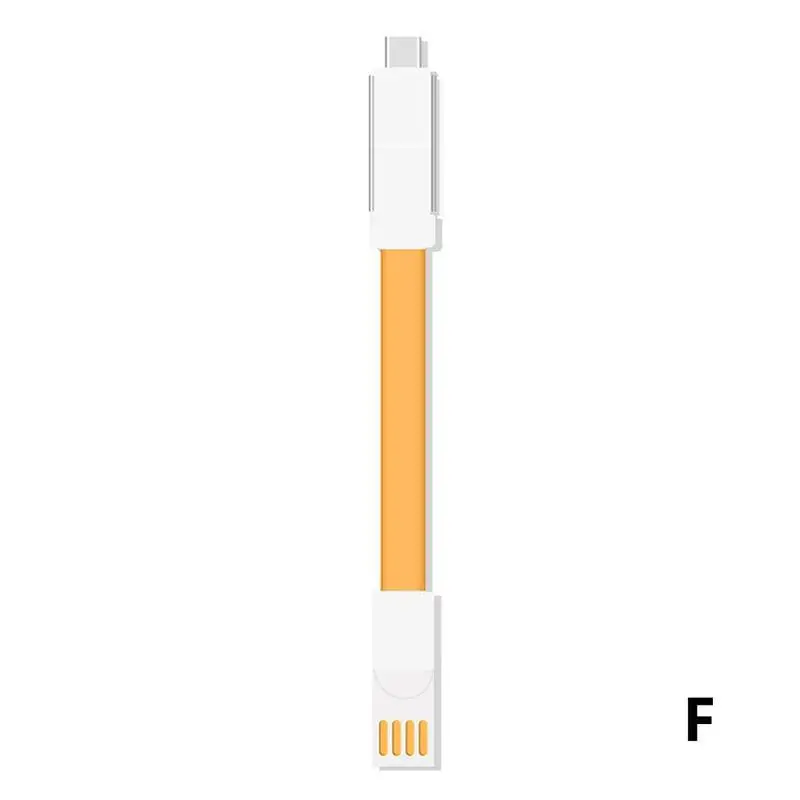 3 в 1 Мини USB кабель Мобильный телефон Магнитный 13 см портативный зарядный кабель данных Тип C/Micro USB/8 Pin Брелок Зарядное устройство провод - Цвет: F