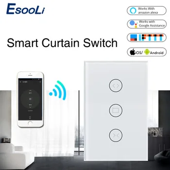

Tuya Smart Life WiFi Curtain Switch for Electric Motorized Curtain Blind Roller Shutter, Google Home, Amazon Alexa Voice Control