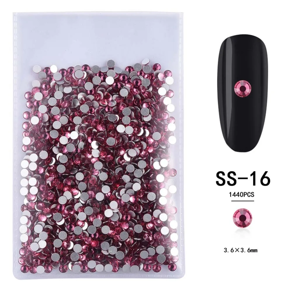 1 Pack Nail Rhinestones 3D AB Crystal Pearl Nail Stones DIY Accessories Nail Art Decorations