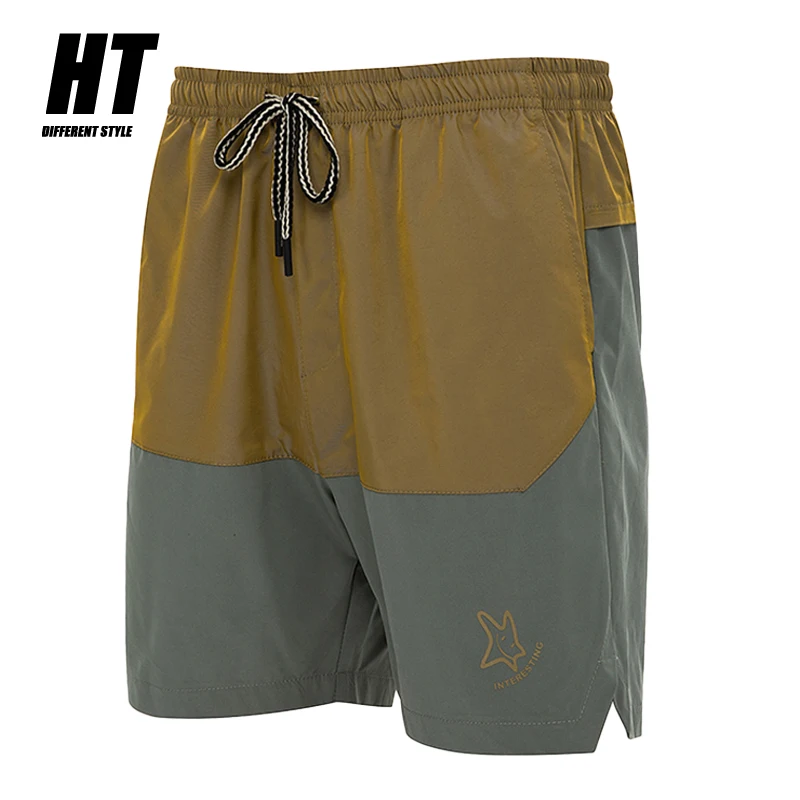 Pantalones cortos informales de verano para hombre, Shorts de playa para entrenamiento, de retales, para correr, de secado rápido, transpirables, geniales, novedad
