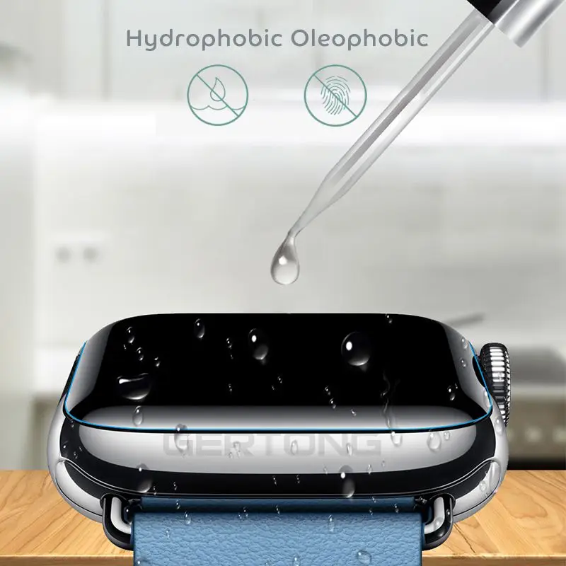 9D полностью изогнутое мягкое закаленное стекло для Apple Watch 38, 40, 42, 44 мм, защита экрана на ремне i Watch 5, защитная стеклянная пленка