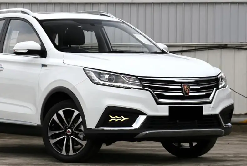 Год для Roewe RX3 дневной свет Автомобильные аксессуары светодиодный DRL фары для Roewe RX3 противотуманные фары