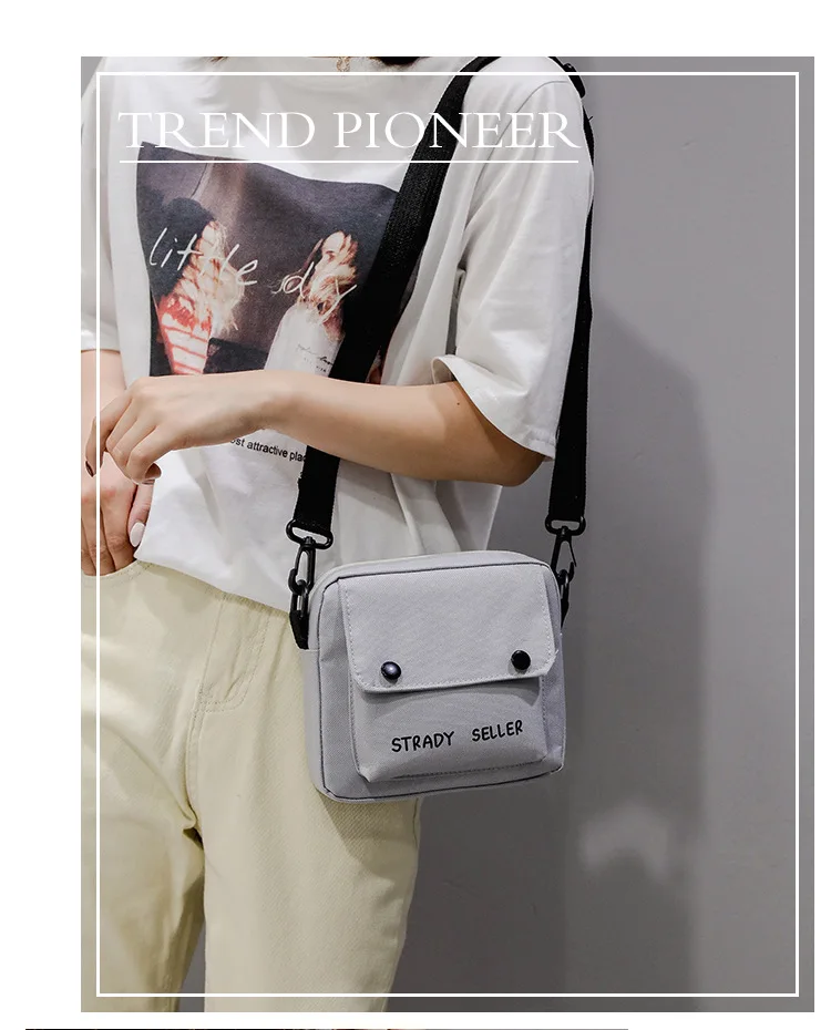 Hip Hop GIRL'S Cool Earth Disco Dancing Bag Canvas Bag Shoulder Bag Students Shoulder Bag Women's Contrast Color Bag