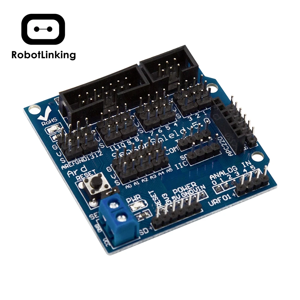 Плата расширения датчика V5.0 для электронных строительных блоков Arduino детали