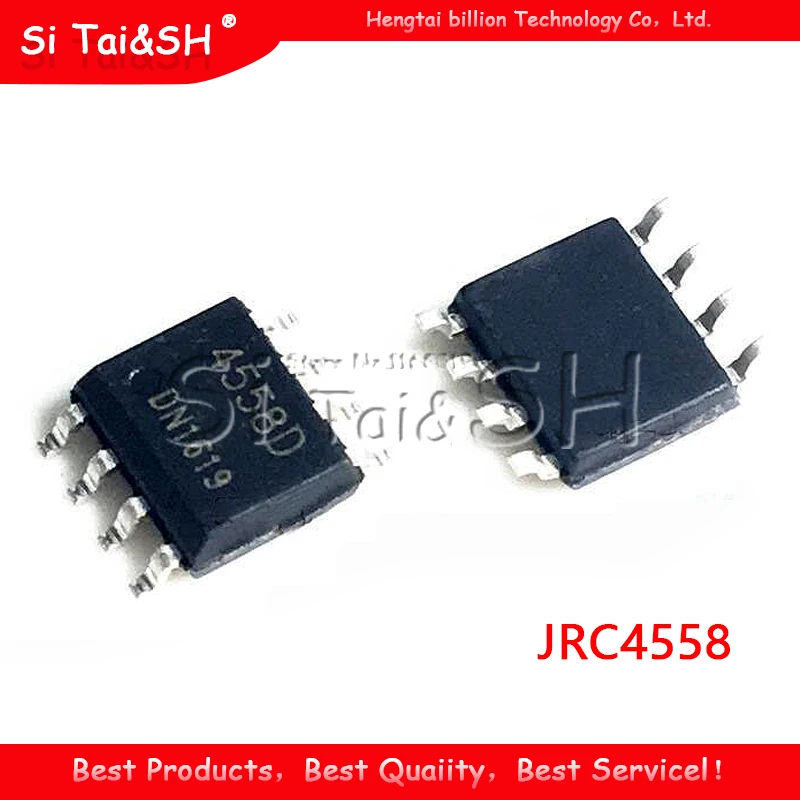 10 шт./лот JRC4558 rc4558d 4558 4558D SOP-8 | Электронные компоненты и принадлежности