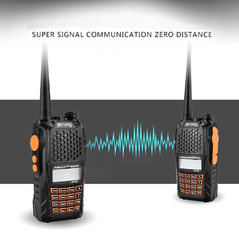 Baofeng UV-6R Walkie Talkie 400-470MHz двухдиапазонный двухсторонний радиоприемопередатчик